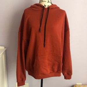 Oversized orange boyfriend hoodie